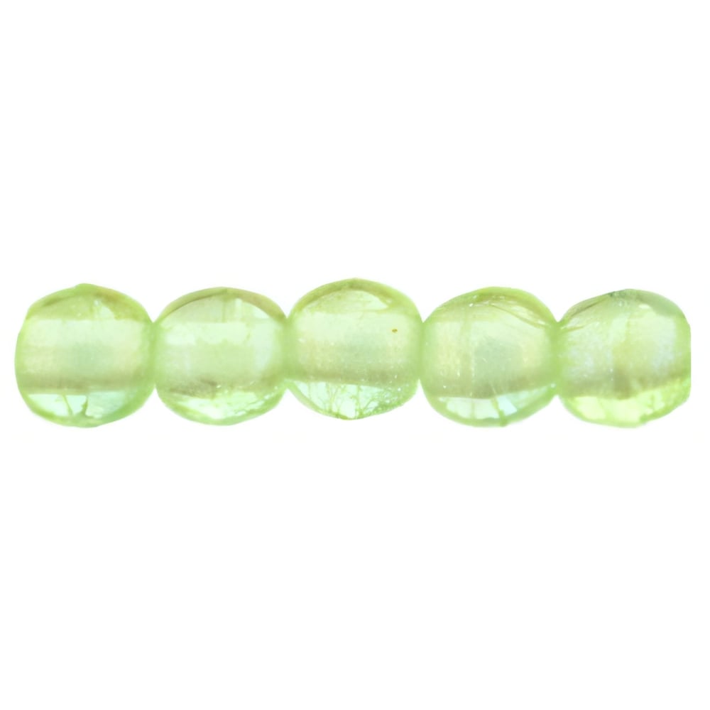 Czech Round Beads 2mm Luster Iris - Peridot