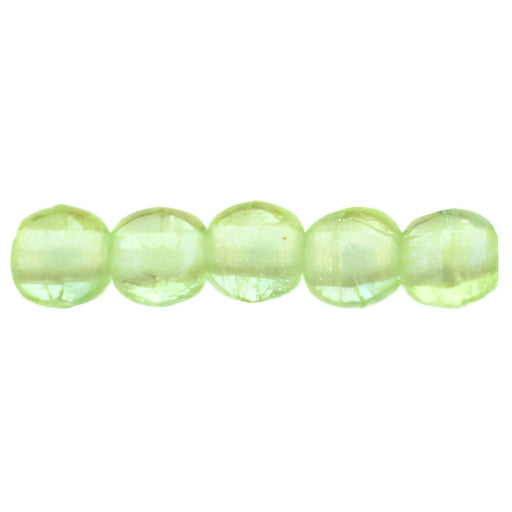 Czech Round Beads 2mm Luster Iris - Peridot
