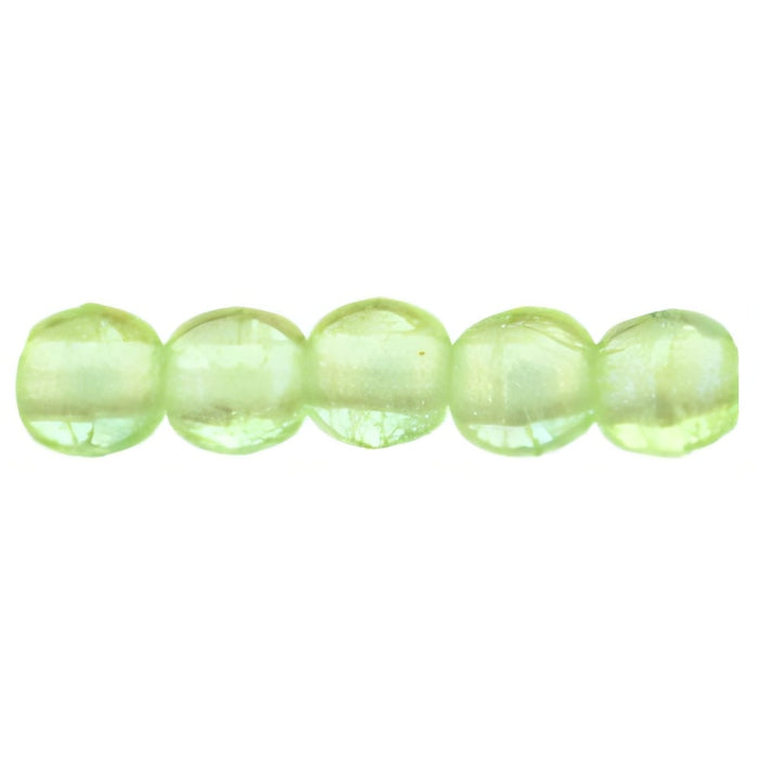 Czech Round Beads 2mm Luster Iris - Peridot