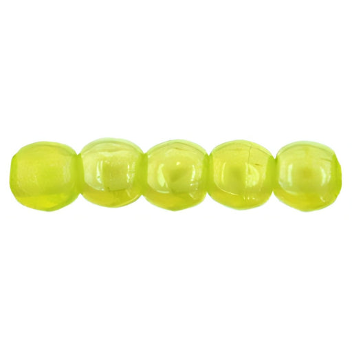Czech Round Beads 2mm Luster Iris - Milky Dk Peridot