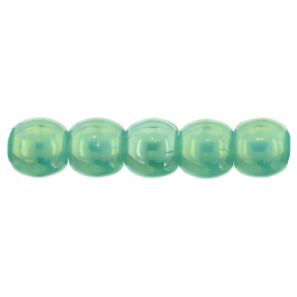 Czech Round Beads 2mm Luster Iris - Atlantis Green