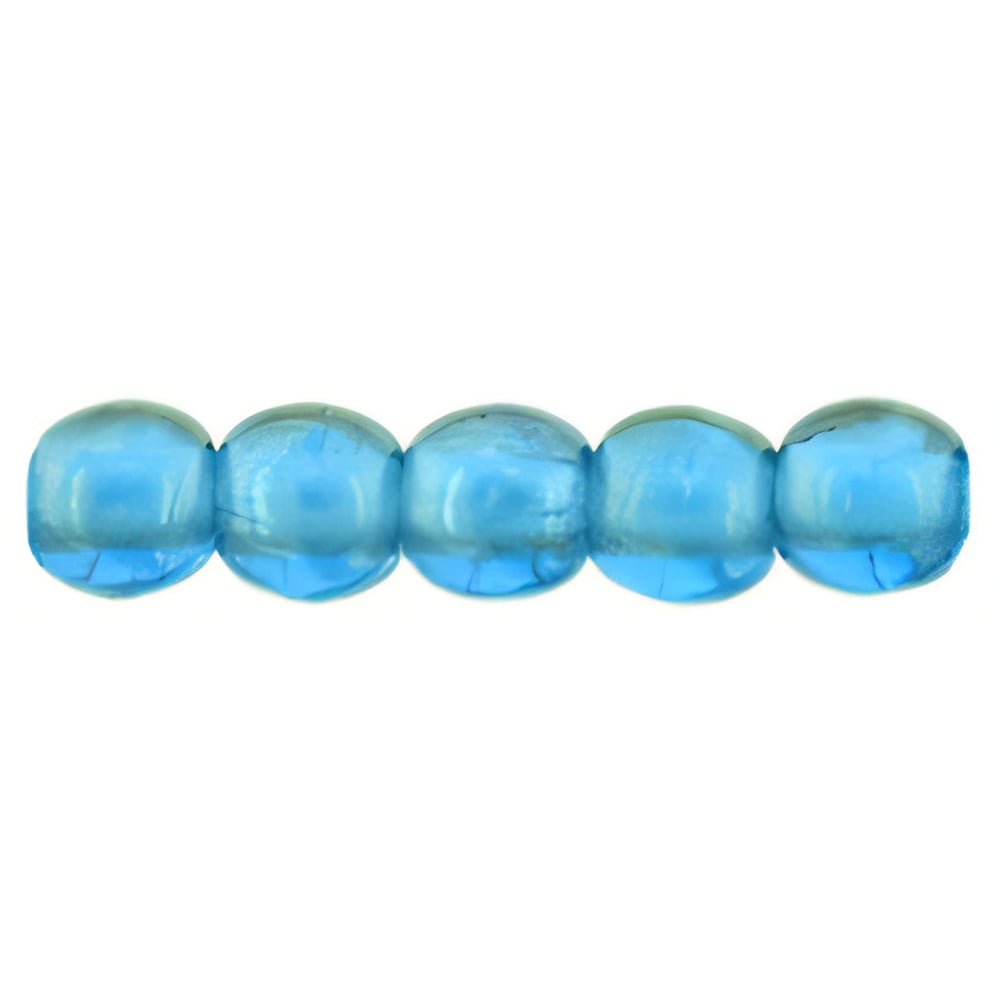 Czech Round Beads 2mm Luster Iris - Capri Blue