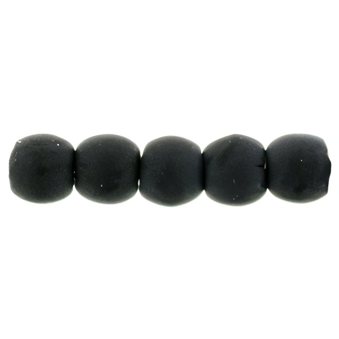 Czech Round Beads 2mm Matte - Jet