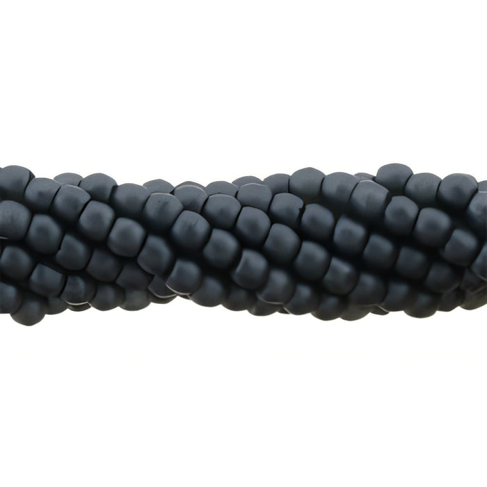 Czech Glass Pearls 2mm Matte - Charcoal