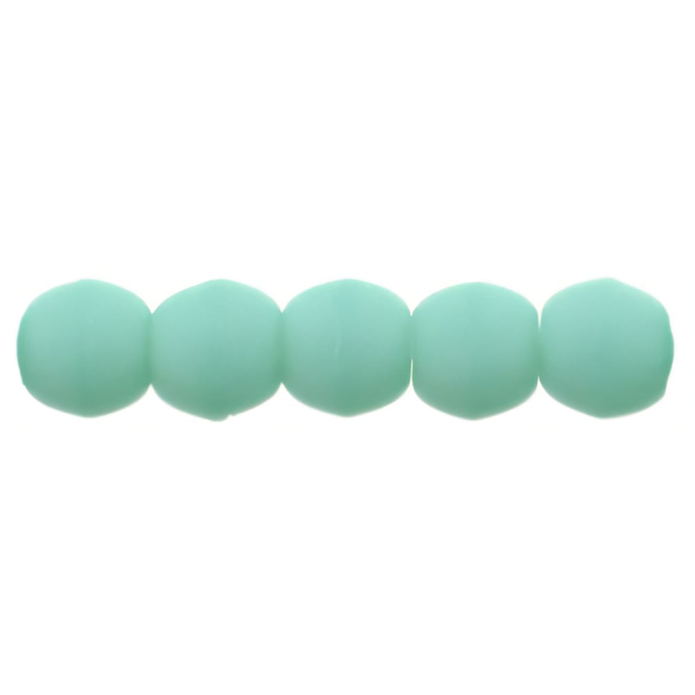 Czech Round Beads 2mm Matte - Turquoise