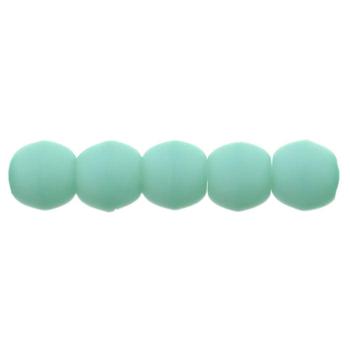 Czech Round Beads 2mm Matte - Turquoise