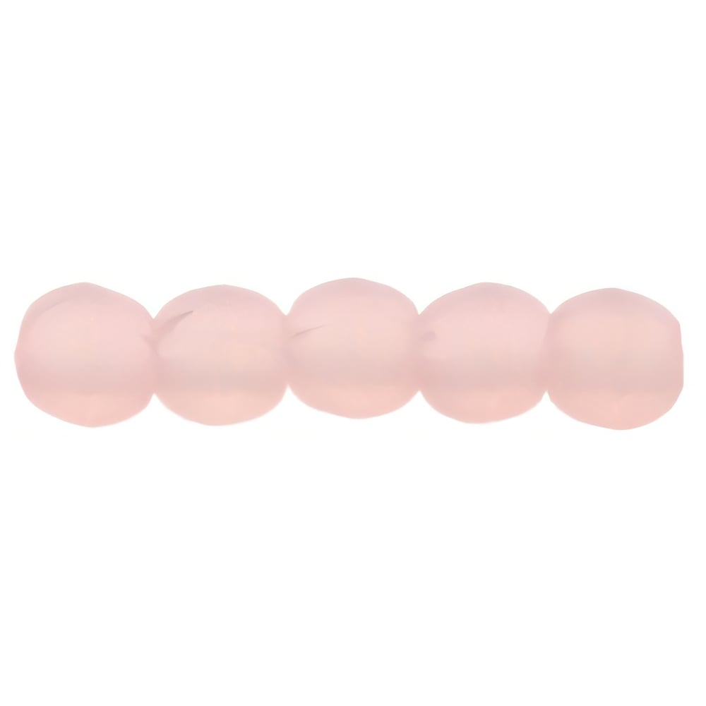 Czech Round Beads 2mm Matte - Milky Pink