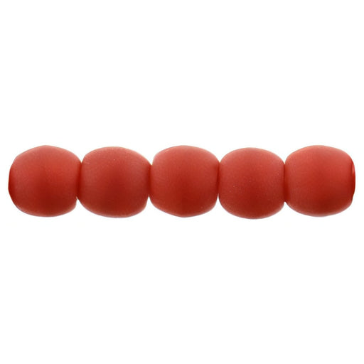 Czech Round Beads 2mm Matte - Opaque Red