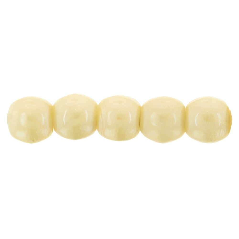 Czech Round Beads 2mm Luster - Opaque Champagne