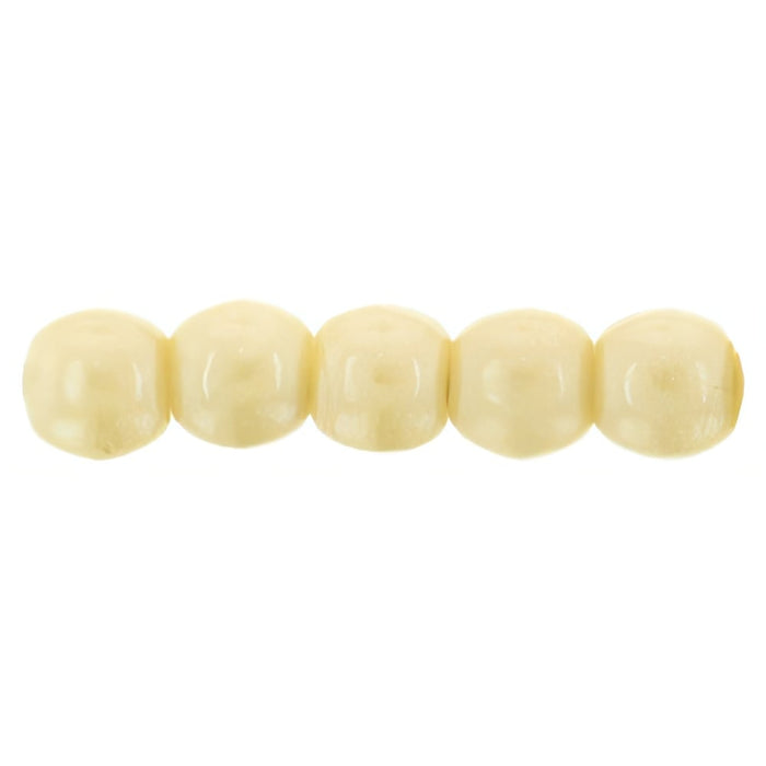 Czech Round Beads 2mm Luster - Opaque Champagne