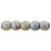 Czech Round Beads 2mm Luster - Opaque Green