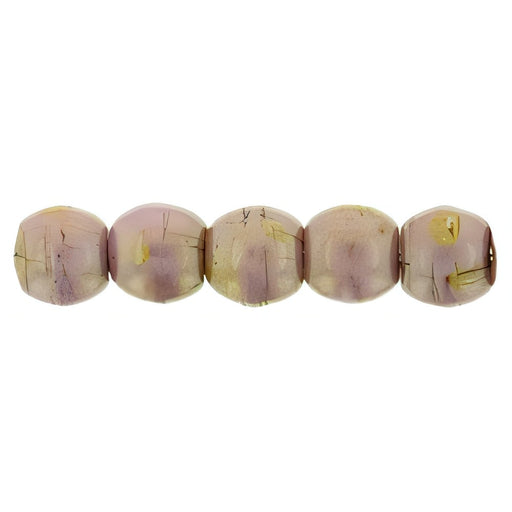 Czech Round Beads 2mm Luster - Opaque Rose/Gold Topaz