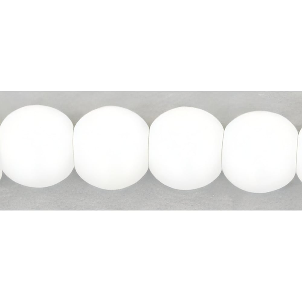 Czech Round Beads 3mm Opaque White (100pcs)