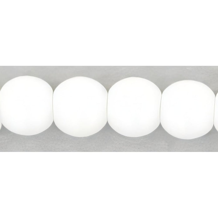 Czech Round Beads 3mm Opaque White (100pcs)