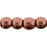 Czech Round Beads 3mm ColorTrends: Saturated Metallic Grenadine