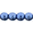 Czech Round Beads 3mm ColorTrends: Saturated Metallic Navy Peony