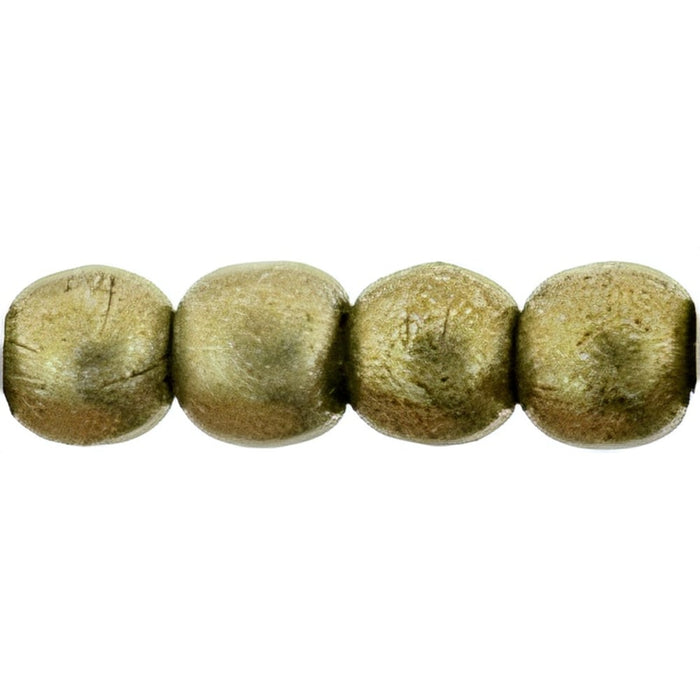 Czech Round Beads 3mm ColorTrends: Saturated Metallic Golden Lime