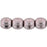 Czech Round Beads 3mm ColorTrends: Saturated Metallic Almost Mauve