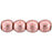Czech Round Beads 3mm ColorTrends: Saturated Metallic Blooming Dahlia