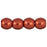 Czech Round Beads 3mm ColorTrends: Saturated Metallic Cherry Tomato