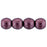 Czech Round Beads 3mm ColorTrends: Saturated Metallic Red Pear