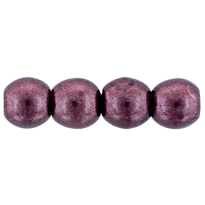 Czech Round Beads 3mm ColorTrends: Saturated Metallic Red Pear