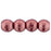 Czech Round Beads 3mm ColorTrends: Saturated Metallic Valiant Poppy