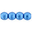 Czech Round Beads 3mm ColorTrends: Saturated Metallic Nebulas Blue