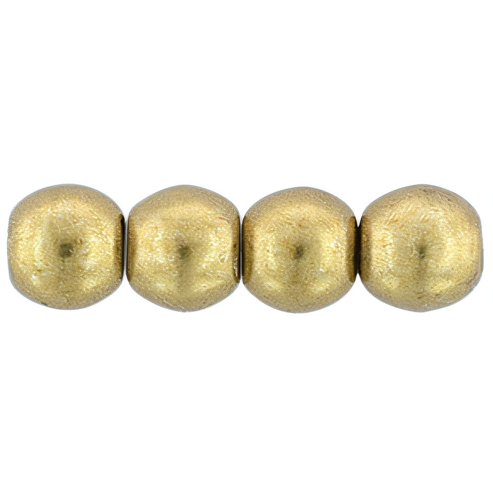 Czech Round Beads 3mm ColorTrends: Saturated Metallic Ceylon Yellow