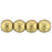 Czech Round Beads 3mm ColorTrends: Saturated Metallic Ceylon Yellow