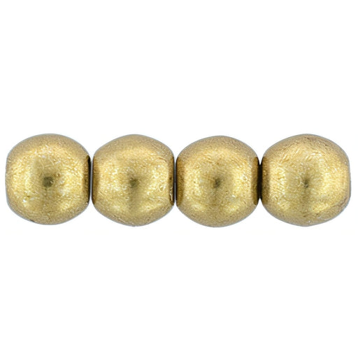 Czech Round Beads 3mm ColorTrends: Saturated Metallic Ceylon Yellow