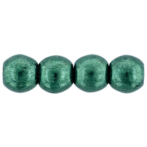 Czech Round Beads 3mm ColorTrends: Saturated Metallic Martini Olive
