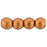 Czech Round Beads 3mm ColorTrends: Saturated Metallic Russet Orange