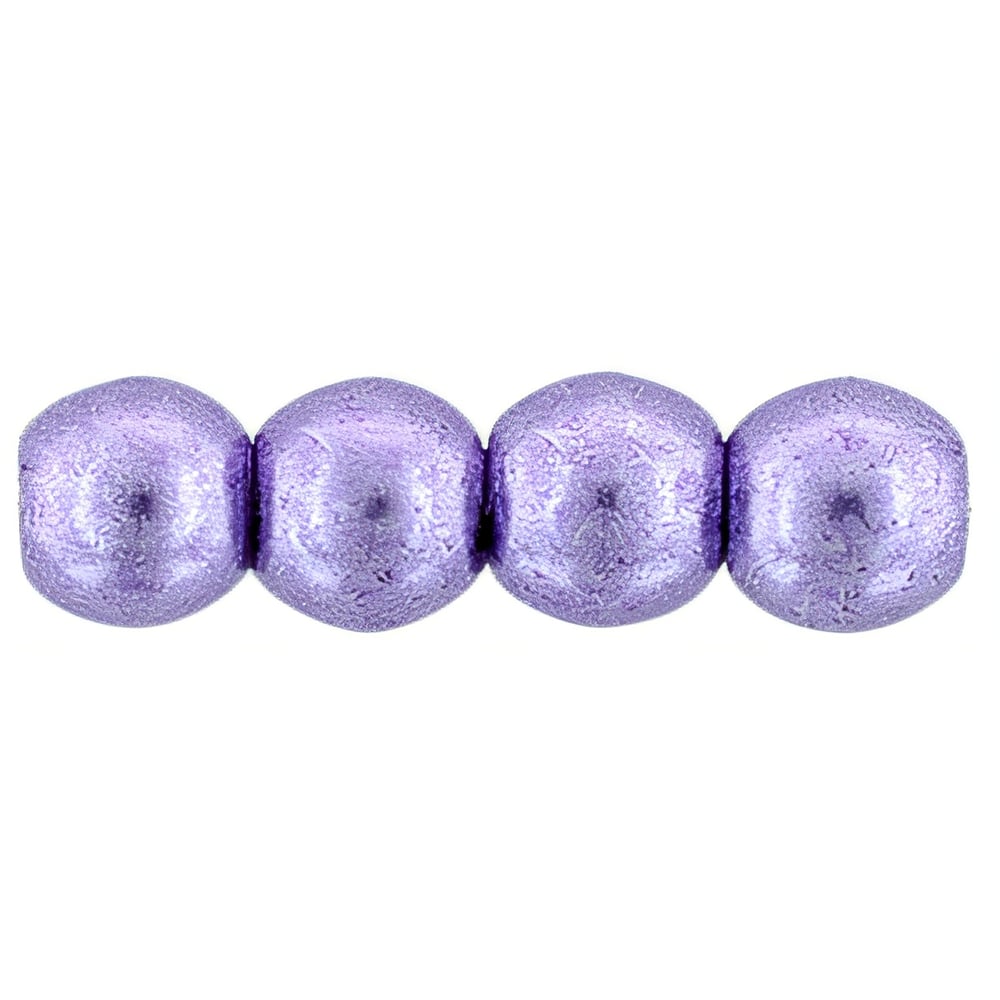 Czech Round Beads 3mm ColorTrends: Saturated Metallic Crocus Petal