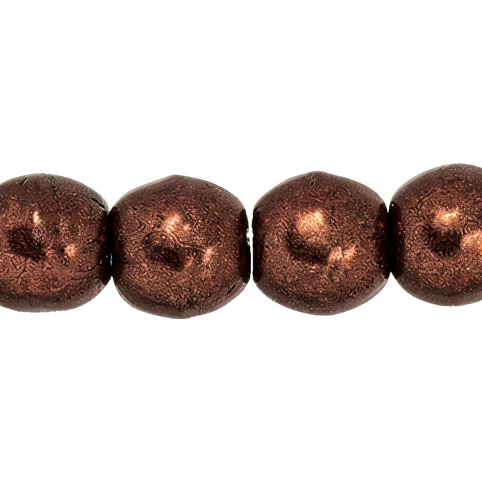 Czech Round Beads 3mm ColorTrends: Saturated Metallic Chicory Coffee