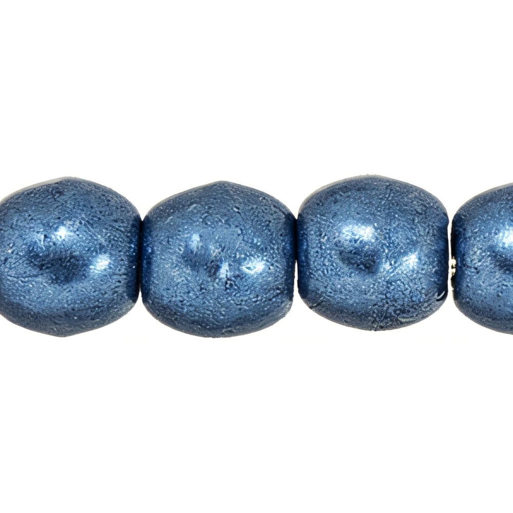 Czech Round Beads 3mm ColorTrends: Saturated Metallic Bluestone