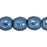 Czech Round Beads 3mm ColorTrends: Saturated Metallic Bluestone