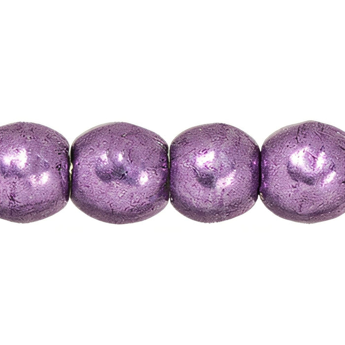 Czech Round Beads 3mm ColorTrends: Saturated Metallic Grapeade