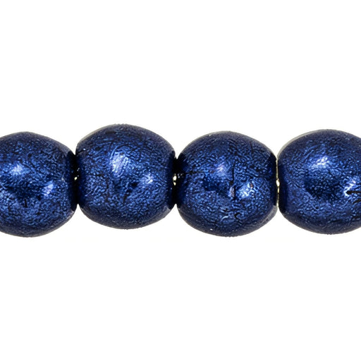 Czech Round Beads 3mm ColorTrends: Saturated Metallic Evening Blue