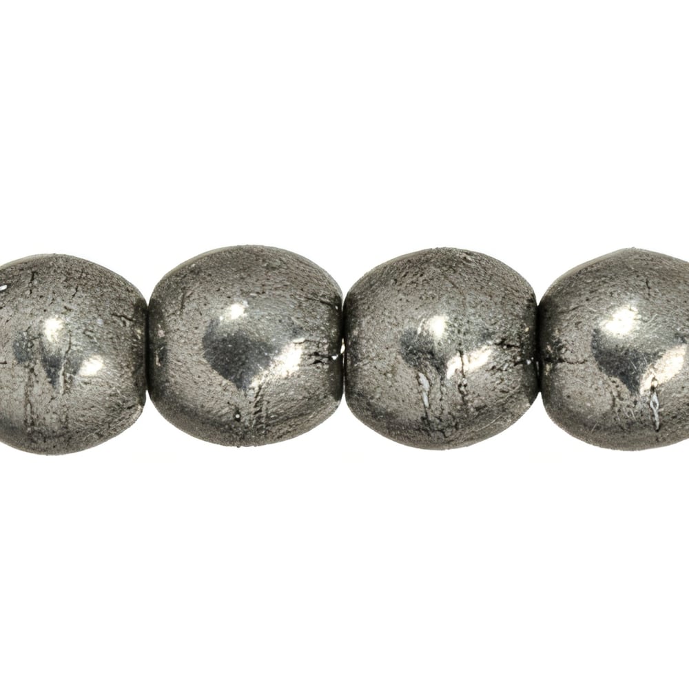 Czech Round Beads 3mm ColorTrends: Saturated Metallic Frost Gray