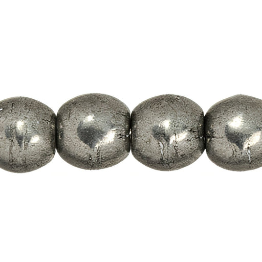 Czech Round Beads 3mm ColorTrends: Saturated Metallic Frost Gray