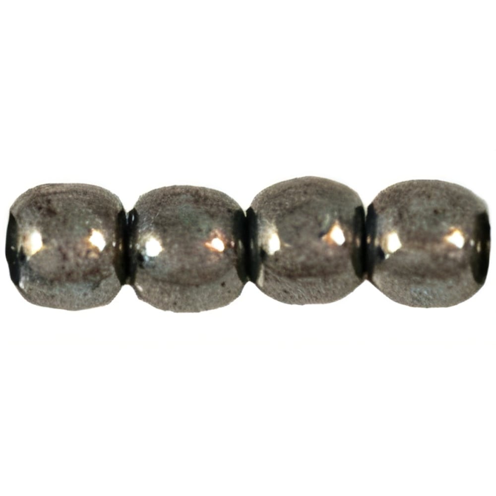 Czech Round Beads 3mm Hematite