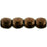 Czech Round Beads 3mm Dk Bronze