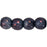 Czech Round Beads 3mm Luster - Transparent Denim Blue