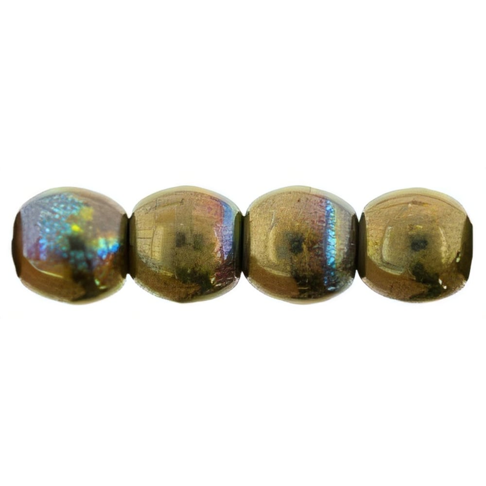 Czech Round Beads 3mm Oxidized Bronze Clay