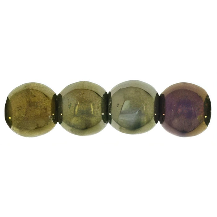 Czech Round Beads 3mm Iris - Brown