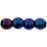 Czech Round Beads 3mm Iris - Blue