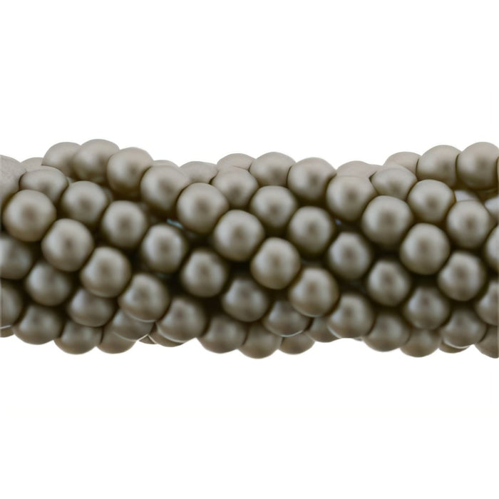 Czech Glass Pearls 3mm Brown Sugar