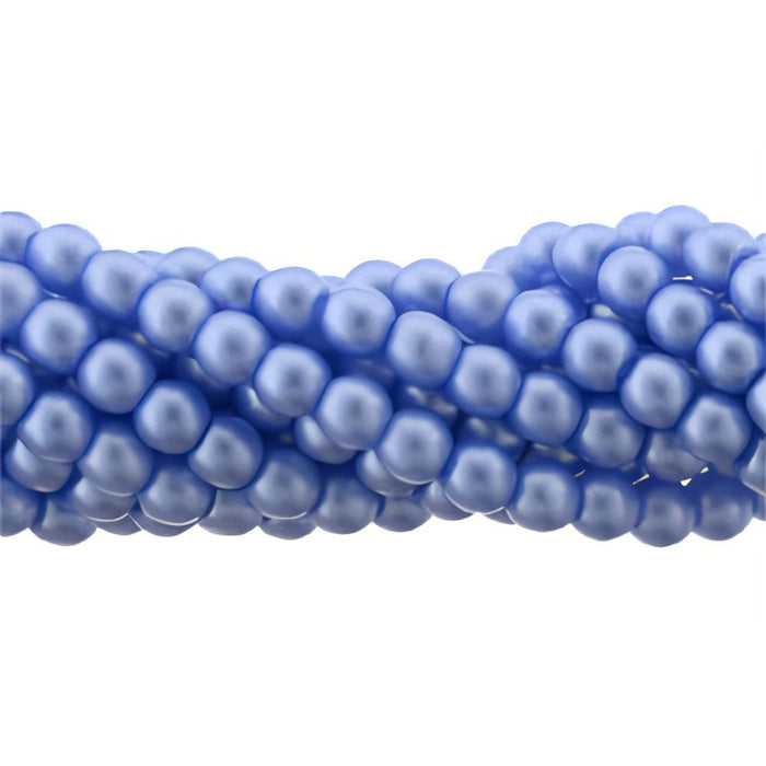 Czech Glass Pearls 3mm Baby Blue