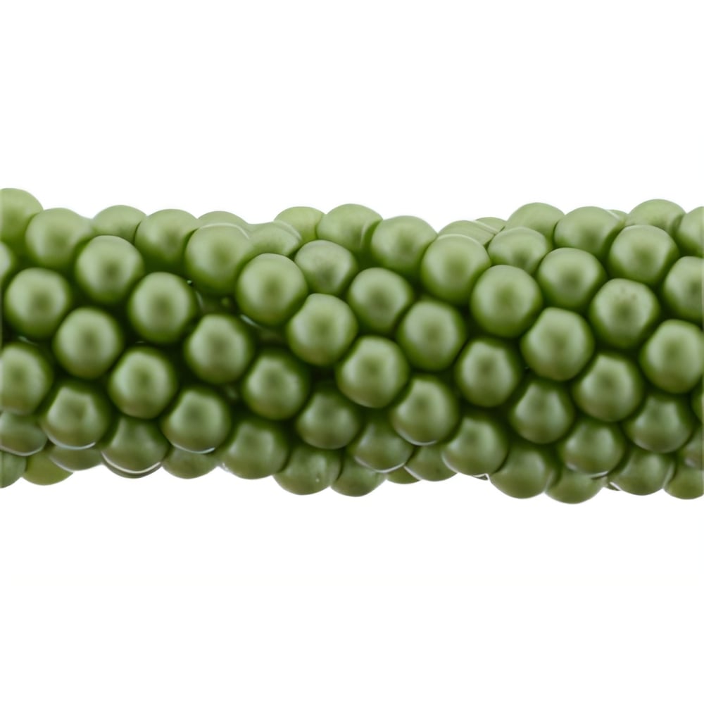 Czech Glass Pearls 3mm Olive